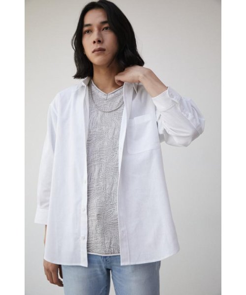 AZUL by moussy(アズールバイマウジー)/RELATECH LINEN MIX 3/4 SHIRT/img01