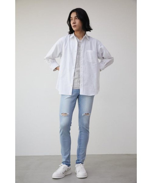 AZUL by moussy(アズールバイマウジー)/RELATECH LINEN MIX 3/4 SHIRT/img03