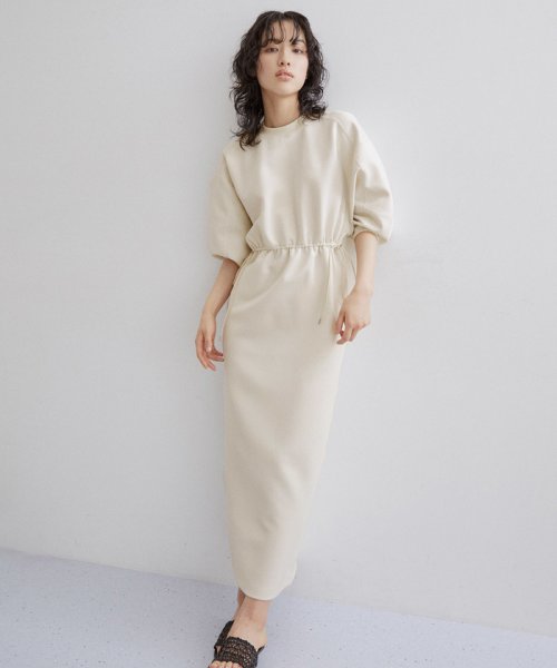 ハーフスリーブドロストワンピース なし