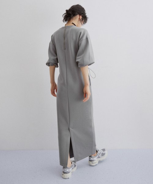 ハーフスリーブドロストワンピース なし