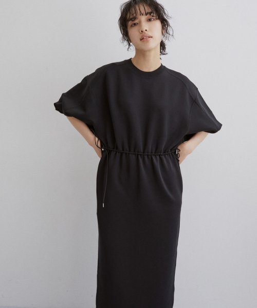 ハーフスリーブドロストワンピース なし
