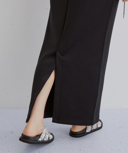 ハーフスリーブドロストワンピース なし