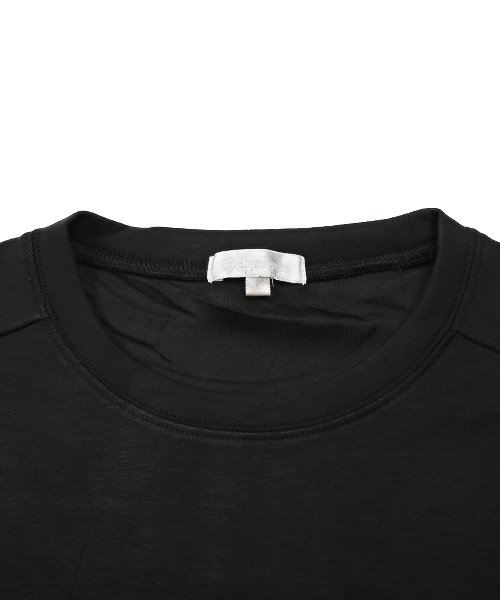 LUXSTYLE(ラグスタイル)/接触冷感ストレッチ半袖ビッグTシャツ/半袖Tシャツ メンズ ビッグシルエット 接触冷感 ストレッチ 無地 カットソー/img18