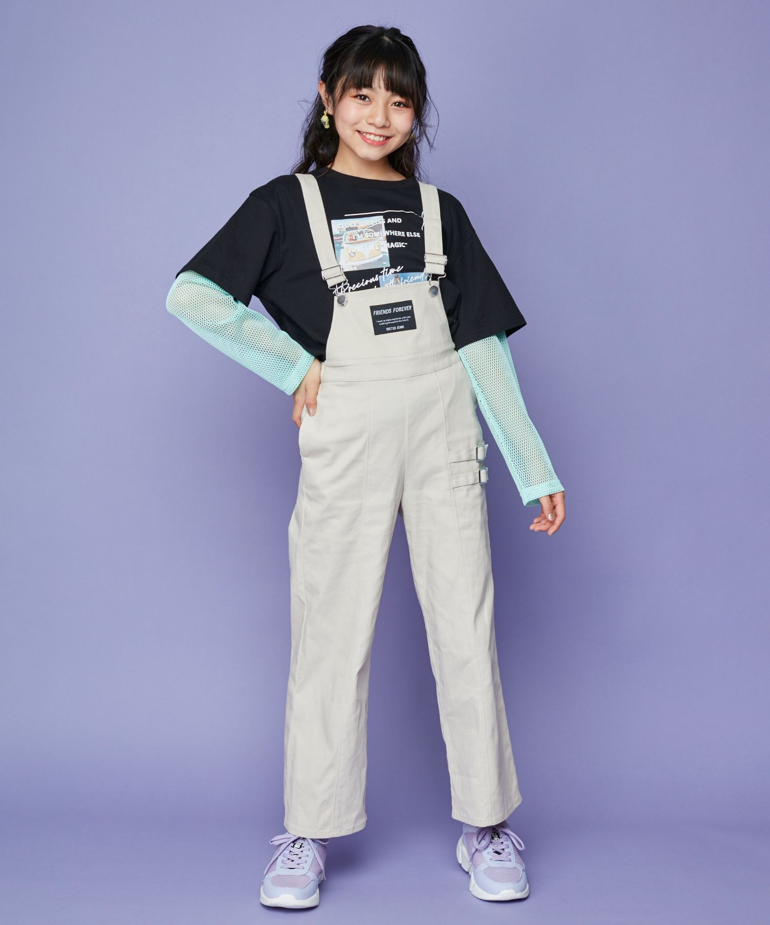 ◇1回のみ着用◇SISTARJENNI 水着 160 サロペット - トップス(Tシャツ