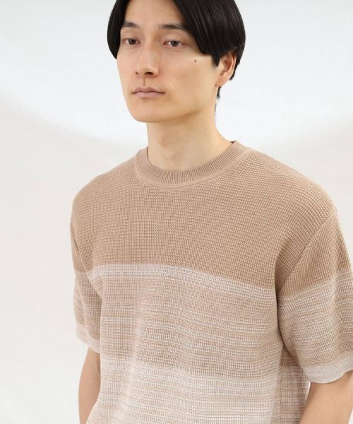 TAKEO KIKUCHI(タケオキクチ)/徳島 グラデーション ニットTシャツ/img08