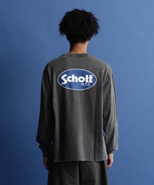 Schott(ショット)/LS T－SHIRT OVAL LOGO/オーバルロゴ ロングスリーブ Tシャツ /img19