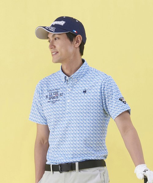 le coq sportif GOLF (ルコックスポルティフ（ゴルフ）)/小柄プリント半袖シャツ (吸汗速乾/ストレッチ/UV CUT(UPF30)/img14