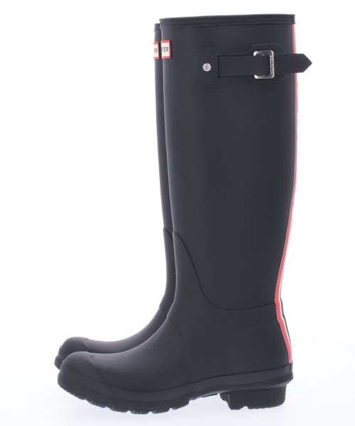 レディース オリジナル トール ハンター トリ カラー ロゴ バックストラップ ブーツ 