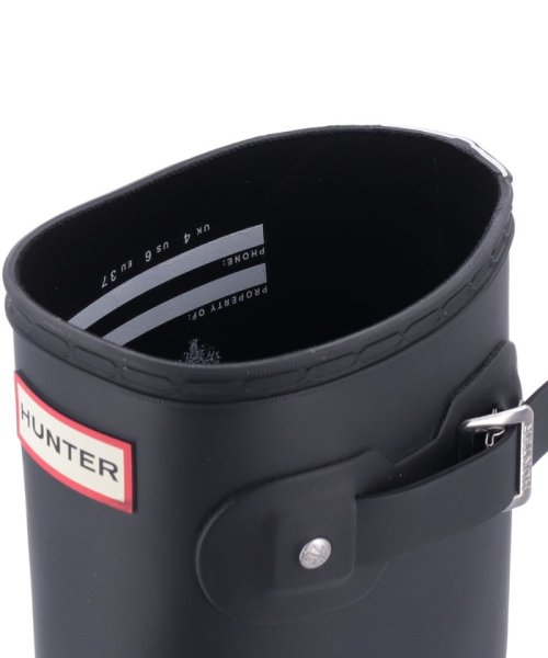 レディース オリジナル トール ハンター トリ カラー ロゴ バックストラップ ブーツ 