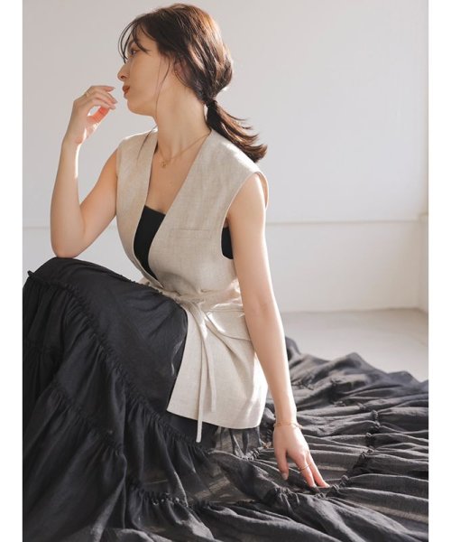 ボリュームティアードオーガンジースカート 