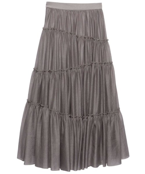 ボリュームティアードオーガンジースカート 