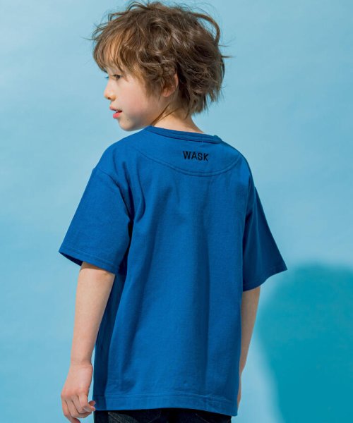 WASK(ワスク)/ロゴパッチワークプリント天竺Tシャツ(100~160cm)/img04