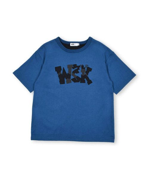 WASK(ワスク)/ロゴパッチワークプリント天竺Tシャツ(100~160cm)/img05