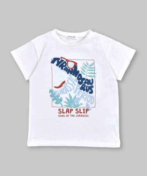 SLAP SLIP(スラップスリップ)/飛び出す恐竜相良刺繍半袖Tシャツ(80~130cm)/img06