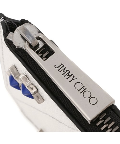 JIMMY CHOO(ジミーチュウ)/ジミーチュウ カードケース フラグメントケース ケイシー コインケース シルバー メンズ レディース JIMMY CHOO CASEY AHQ SILMI/img08
