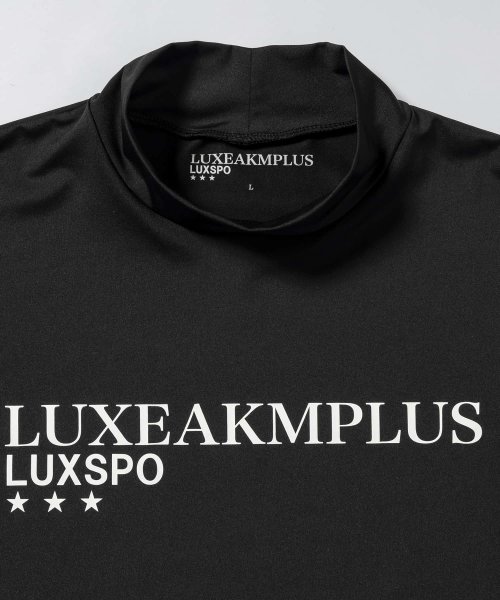 LUXEAKMPLUS(LUXEAKMPLUS)/LUXEAKMPLUS(リュクスエイケイエムプラス)スポーツロゴモックネック半袖Tシャツ【ゴルフ】/img11