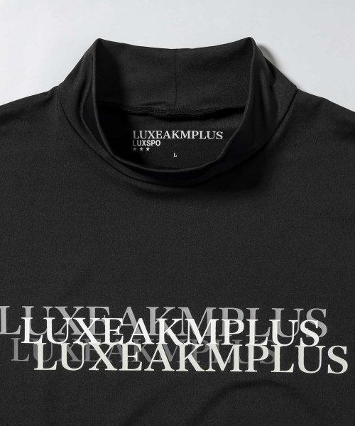 LUXEAKMPLUS(LUXEAKMPLUS)/LUXEAKMPLUS(リュクスエイケイエムプラス)ゴルフ マルチロゴモックネック半袖Tシャツ【ゴルフ】/img10