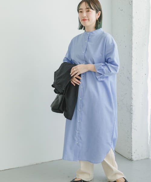 ITEMS URBANRESEARCH(アイテムズ アーバンリサーチ（レディース）)/『UR TECH WORKLUXE』バンドカラーデニムワンピース/img05