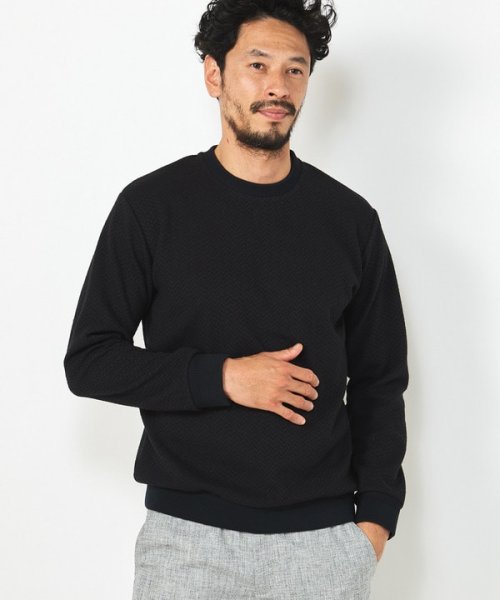 DISTINCTION MEN'S BIGI(ディスティンクションメンズビギ)/ブークレーヘリンボンクルーネックカットソー/img05