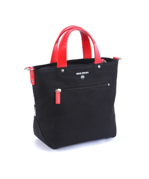 ミラミラン トートバッグ ミニトート ショルダーバッグ メンズ レディース ブランド ファスナー付き 小さめ 撥水 mila milan 259711 ミラ ミニトート mila milan