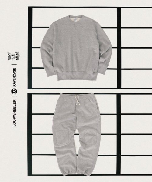 【LOOPWHEELER for LOWERCASE × POGGYTHEMAN】別注 スウェットパンツ LOOPWHEELER LOWERCASE POGGYTHEMAN for 別注 ループウィラー