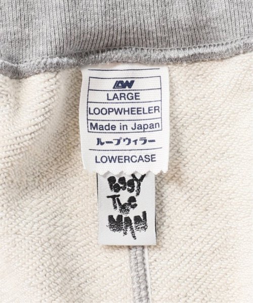 【LOOPWHEELER for LOWERCASE × POGGYTHEMAN】別注 スウェットパンツ LOOPWHEELER LOWERCASE POGGYTHEMAN for 別注 ループウィラー