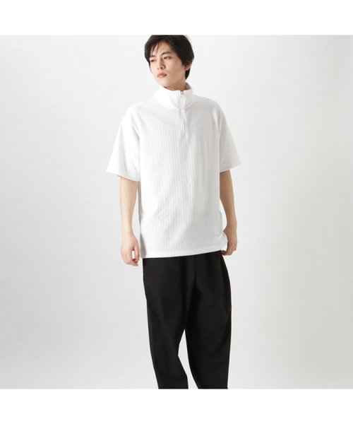 MAC HOUSE(men)(マックハウス（メンズ）)/MOSSIMO モッシモ ハーフジップポロシャツ 3273－6805/img03