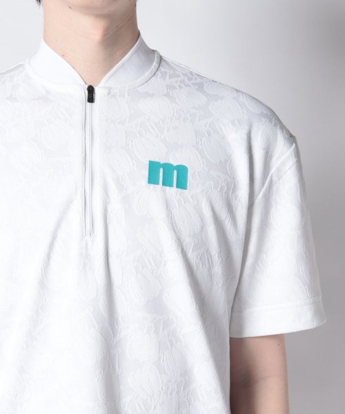 Munsingwear(マンシングウェア)/『ENVOY』総柄ジャカードハーフジップオーバーサイズシャツ(吸汗速乾/UV CUT(UP【アウトレット】/img12