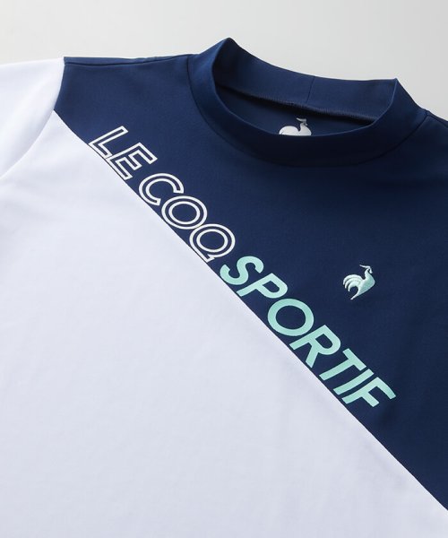 le coq sportif GOLF (ルコックスポルティフ（ゴルフ）)/【池田エライザ着用】サンスクリーン バイカラー半袖モックネックシャツ 【アウトレット】/img18