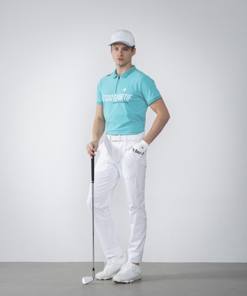 le coq sportif GOLF (ルコックスポルティフ（ゴルフ）)/【RIJOUME/リジューム】ハーフジップ半袖ポロシャツ (吸汗速乾/ストレッチ/DESCENTE ECO/再生材料使用型【【アウトレット】/img05