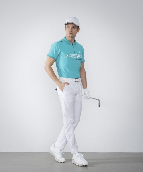 le coq sportif GOLF (ルコックスポルティフ（ゴルフ）)/【RIJOUME/リジューム】ハーフジップ半袖ポロシャツ (吸汗速乾/ストレッチ/DESCENTE ECO/再生材料使用型【【アウトレット】/img07