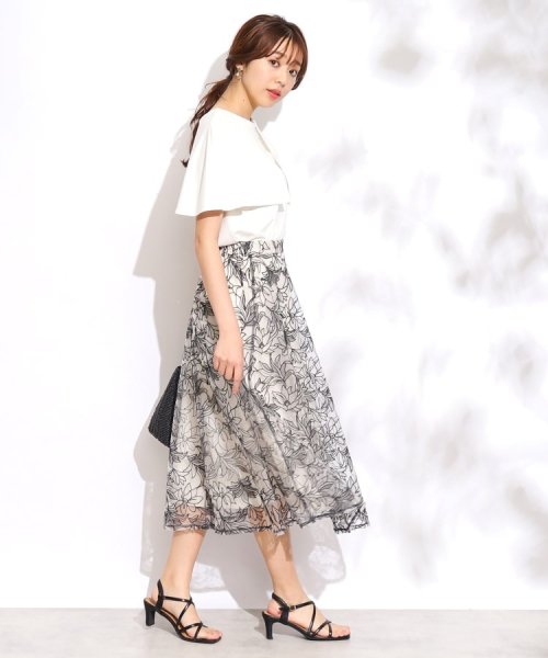 Couture Brooch(クチュールブローチ)/【新色追加！】チュール刺繍フレアスカート/img18