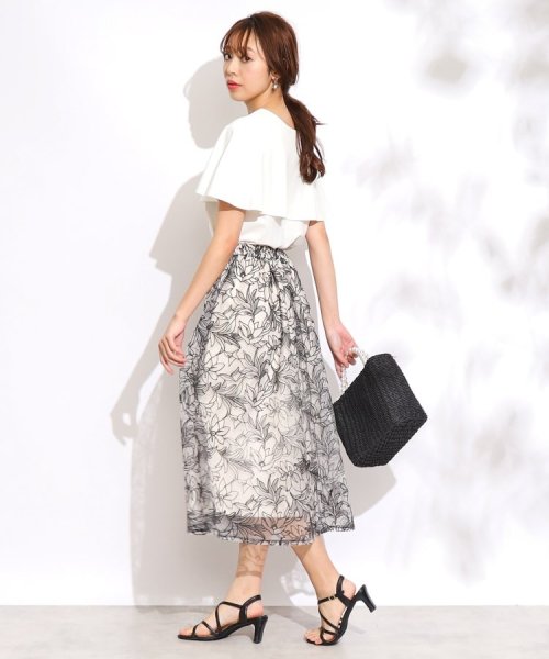 Couture Brooch(クチュールブローチ)/【新色追加！】チュール刺繍フレアスカート/img20
