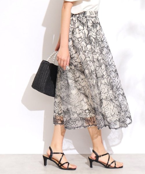 Couture Brooch(クチュールブローチ)/【新色追加！】チュール刺繍フレアスカート/img21