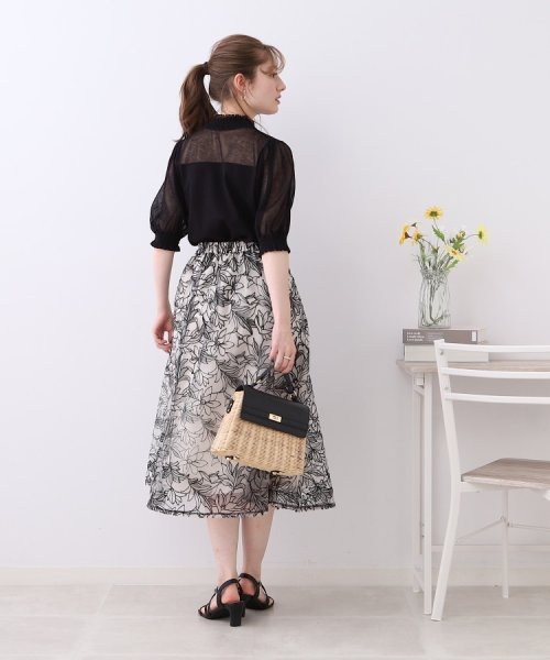 Couture Brooch(クチュールブローチ)/【新色追加！】チュール刺繍フレアスカート/img25