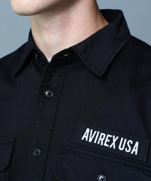 AVIREX(AVIREX)/BASIC FATIGUE SHORT SLEEVE SHIRT / ベーシック ファティーグ 半袖 シャツ/img04