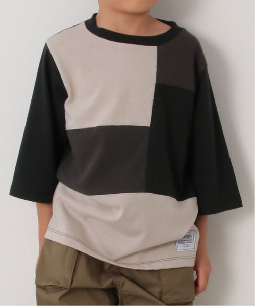 ikka kids(イッカ　キッズ)/7分袖リップル切り替えTシャツ（120〜160cm）/img04