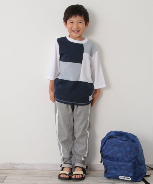 ikka kids(イッカ　キッズ)/7分袖リップル切り替えTシャツ（120〜160cm）/img07