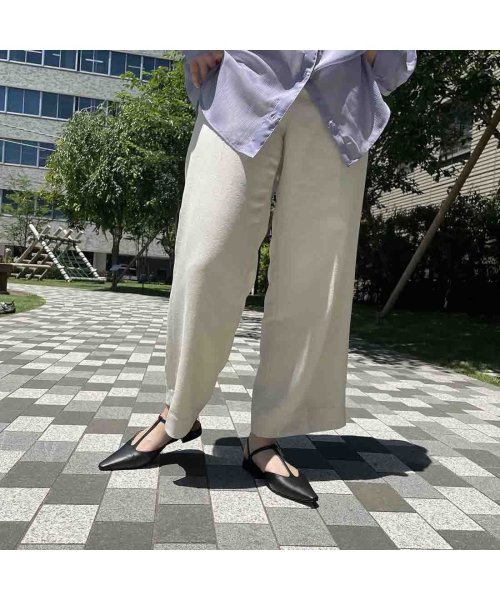 ポインテッドトゥTストラップパンプス 本革 T1405541254(10797円)