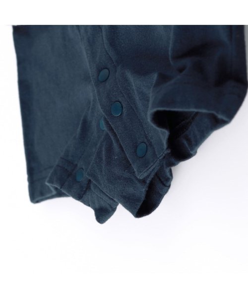 BRANSHES(ブランシェス)/【ペア/お揃い】チェックシャツ重ね着風半袖カバーオール/img08