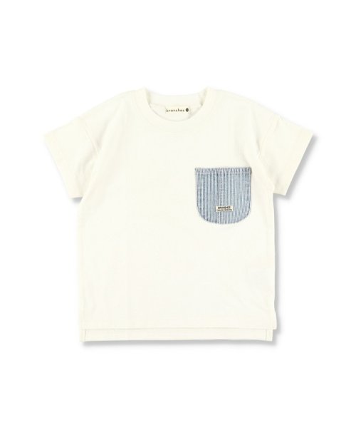 BRANSHES(ブランシェス)/デニムポケット半袖Tシャツ/img01