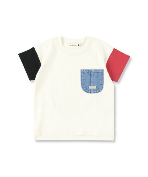 BRANSHES(ブランシェス)/デニムポケット半袖Tシャツ/img37