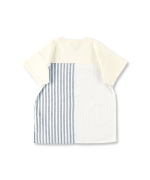 BRANSHES(ブランシェス)/異素材切替半袖Tシャツ/img02