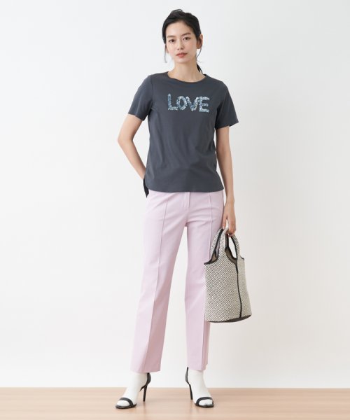 CARA　O　CRUZ(キャラ・オ・クルス)/洗える ひんやりLOVE Tシャツ【接触冷感】/img07