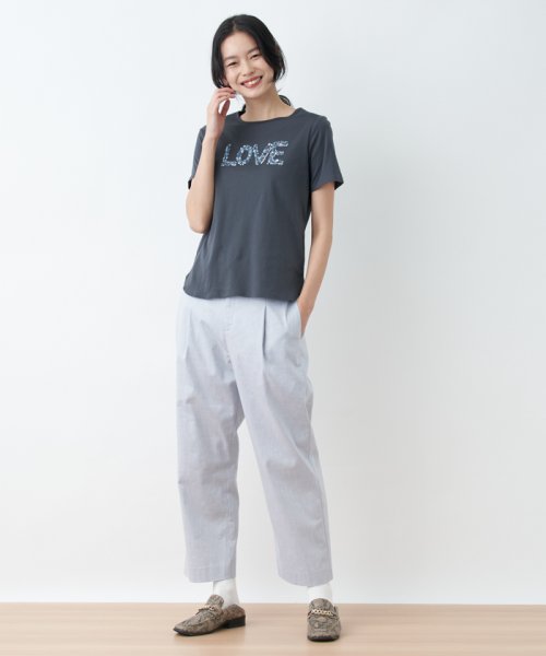 CARA　O　CRUZ(キャラ・オ・クルス)/洗える ひんやりLOVE Tシャツ【接触冷感】/img22