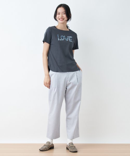 CARA　O　CRUZ(キャラ・オ・クルス)/洗える ひんやりLOVE Tシャツ【接触冷感】/img23