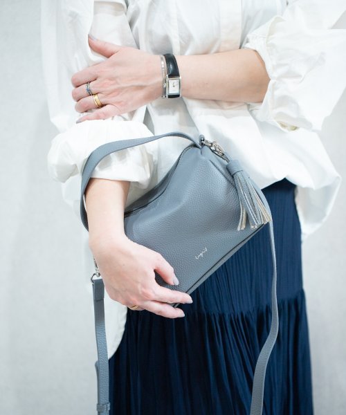 UNGRID bag(アングリッド　バッグ)/本革　ワンハンドル　ボックスハンドバッグ　2WAY ミニショルダーバッグ/img14