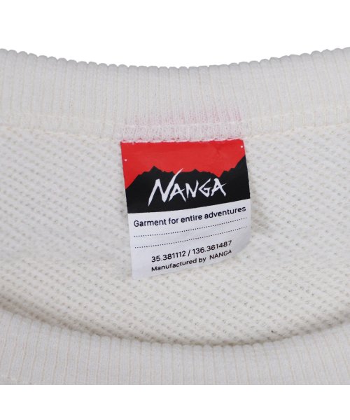 NANGA(ナンガ)/ NANGA ナンガ トレーナー スウェット エコ ハイブリット ボックスロゴ メンズ ECO HYBRID BOX LOGO SWEATSHIRT ホワイト /img08