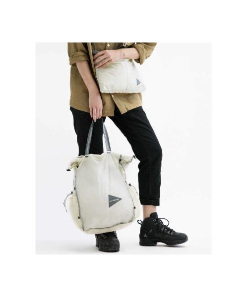 and wander/アンドワンダー　sil tote bag　シルトートバッグ and wander/アンドワンダー　sil tote