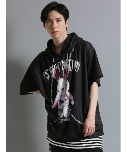 semanticdesign(セマンティックデザイン)/SD×PSYCHONATION 半袖BIGプルパーカー+タンク アンサンブル 半袖 メンズ Tシャツ カットソー カジュアル インナー ビジネス ギフト プレゼ/img04